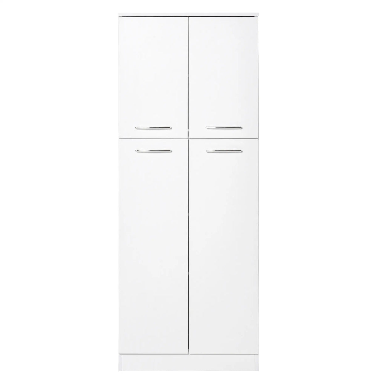 61" Pantry Cabinet, Kitchen Pantry Storage Cabinet with 2 Doors and Adjustable Shelves, Freestanding Storage Cabinet Kitchen Pantry Cabinets White at Gallery Canada