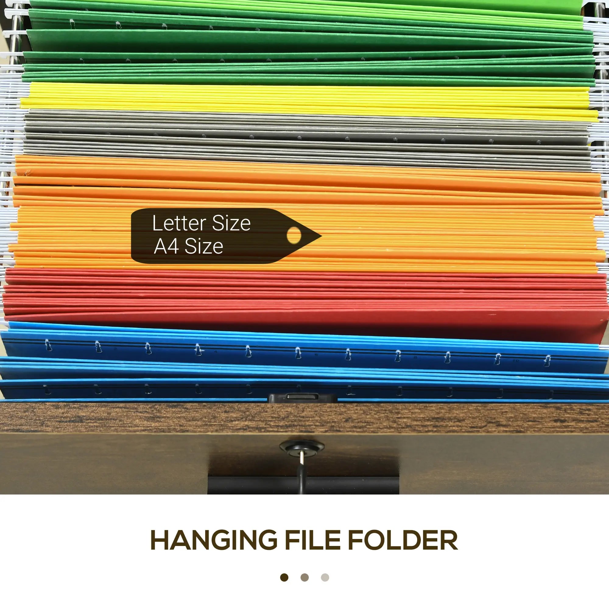 Lateral Filing Cabinet with Drawers, Lock, Wheels, Rustic Brown Office Cabinets & Cupboards at Gallery Canada