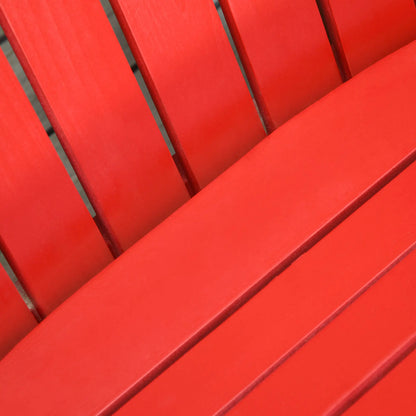 Wooden Adirondack Rocking Chair, Red Outdoor Rocking Chairs at Gallery Canada
