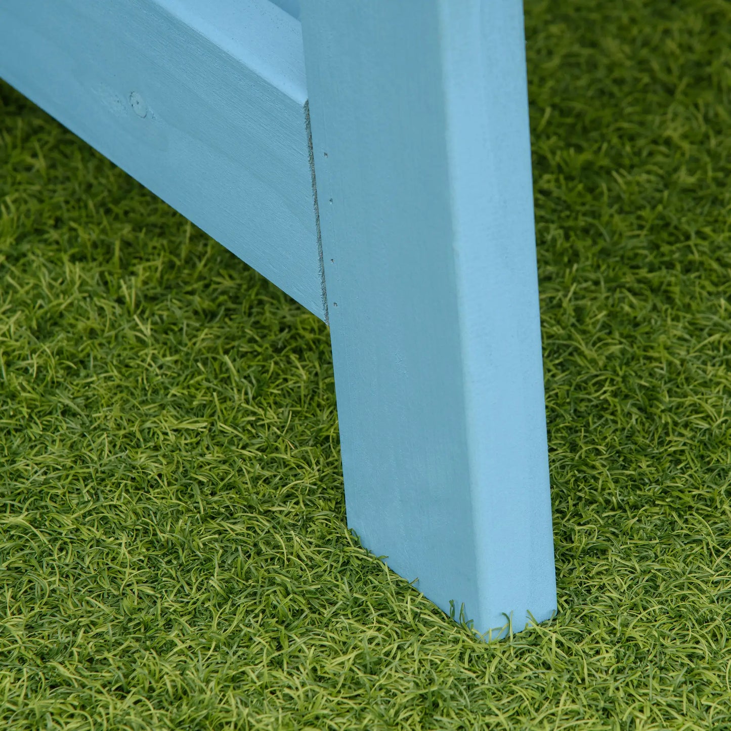 Wooden Garden Bench, 2-Person Patio Loveseat, Outdoor Furniture, Blue Outdoor Benches at Gallery Canada