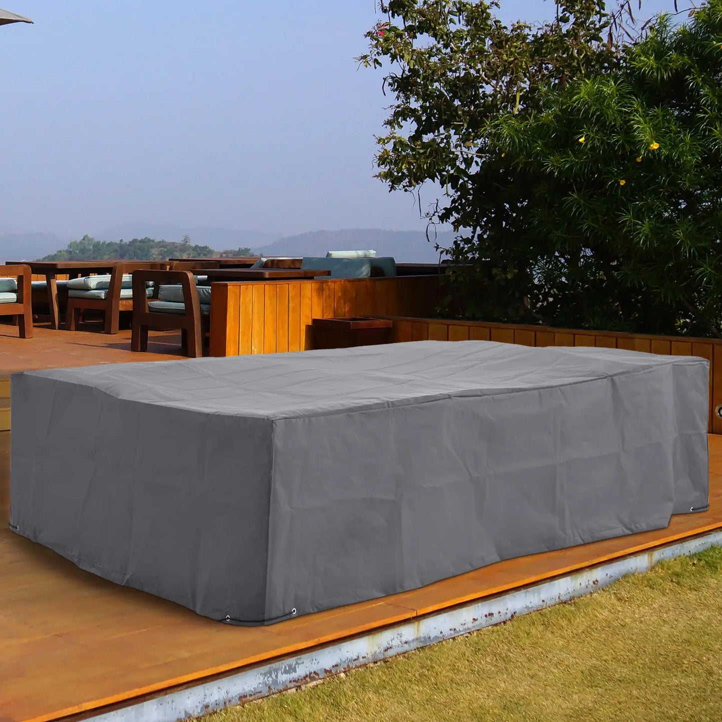 Waterproof Outdoor Furniture Cover, 97" x 65" x 26", Grey Patio Furniture Covers at Gallery Canada