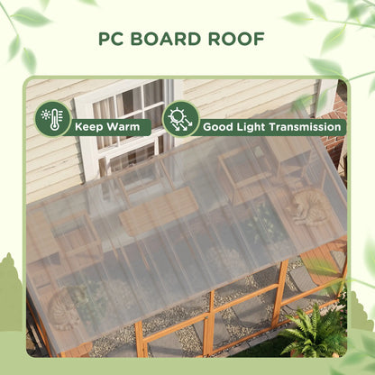 Large Catio, Outdoor Cat Enclosure, 2 Condos, Jumping Platforms, Waterproof Roof, Orange Outdoor Cat Enclosures at Gallery Canada