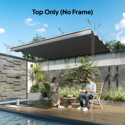 8.5' x 11.5' Pergola Canopy Replacement, Fit 10' x 13' Frame, Light Grey Gazebo Canopy Replacement at Gallery Canada