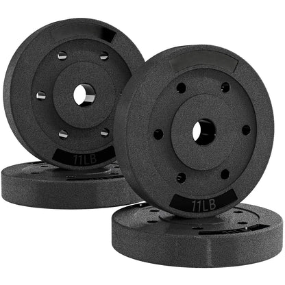 Weight Plates Set, 1-Inch Barbell, 4 x 11 lbs Dumbbells & Barbells at Gallery Canada