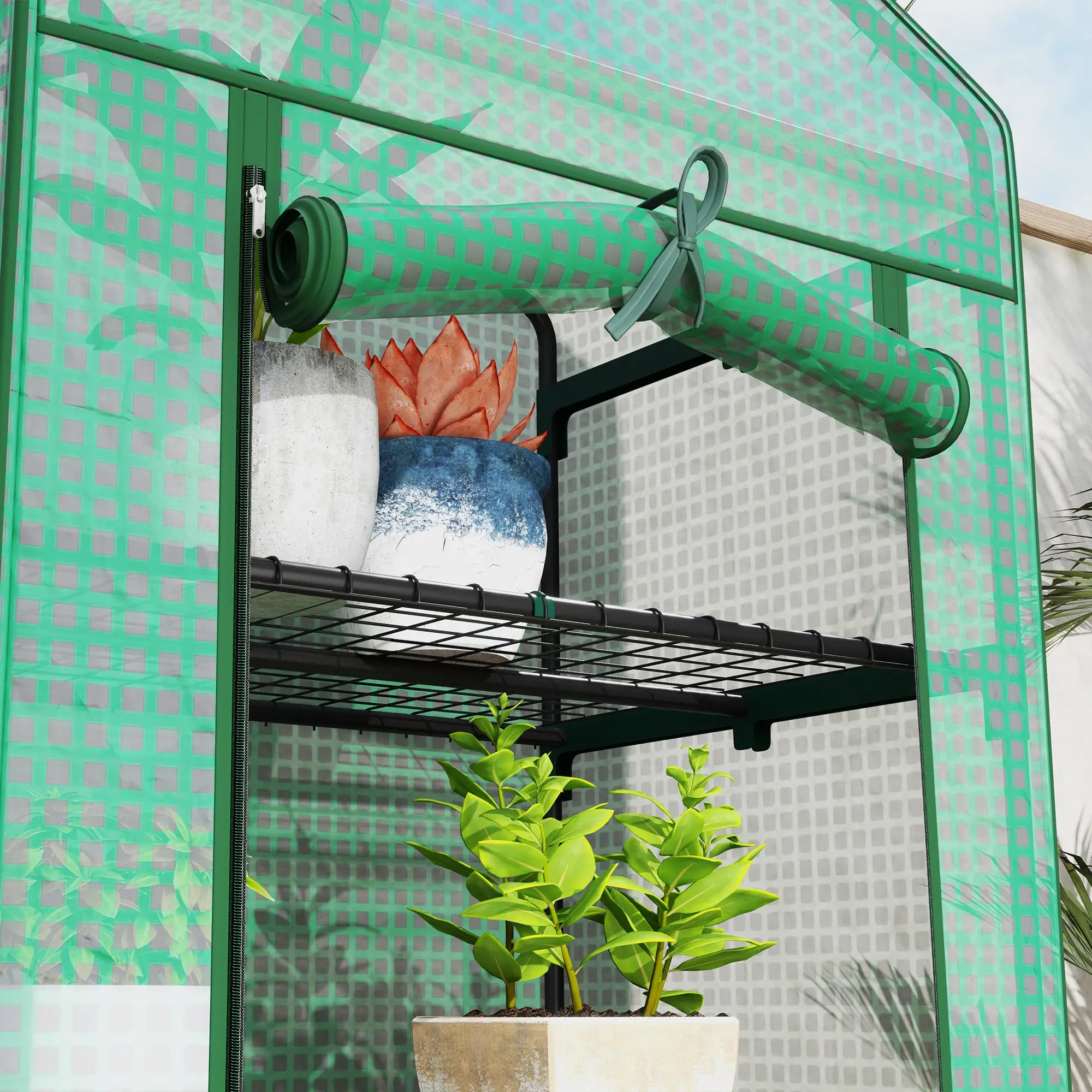 5 Tier Mini Greenhouse, Portable, Transparent, 27.25