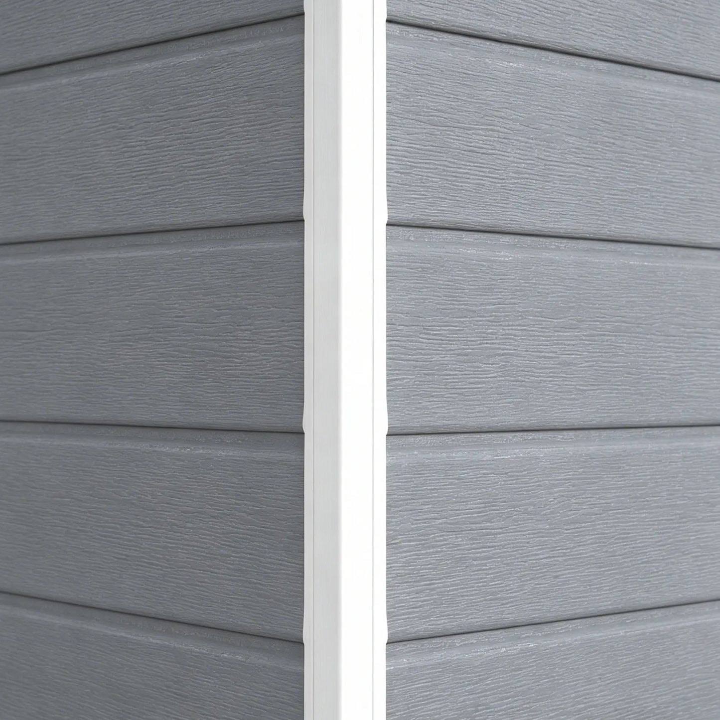 6x4.5ft Plastic Garden Shed, Lockable Tool Storage, Double Doors, Vent, Gray Sheds at Gallery Canada