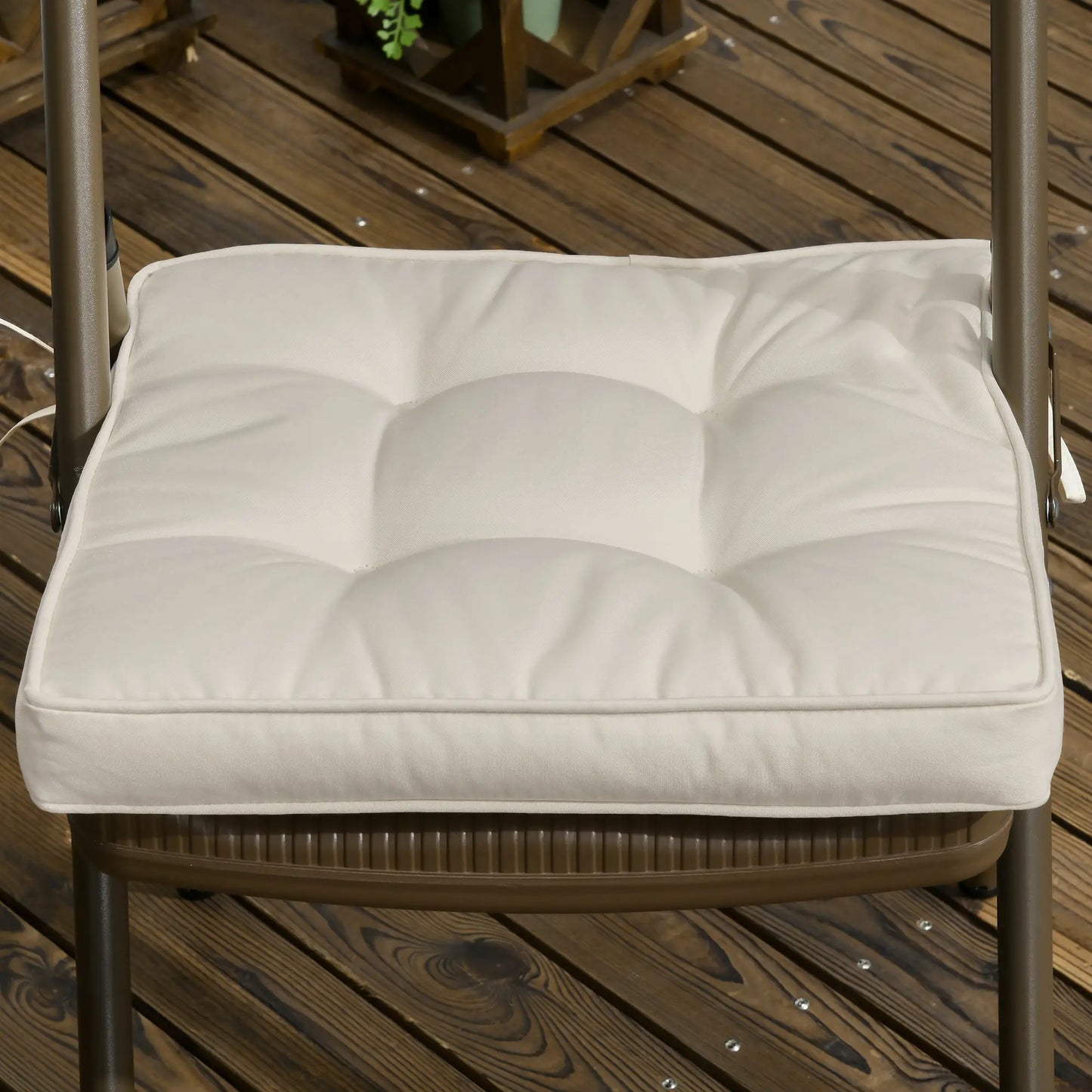 Rattan Furniture Replacement Cushions, 4 Piece, Cream White Patio Chair Cushions at Gallery Canada