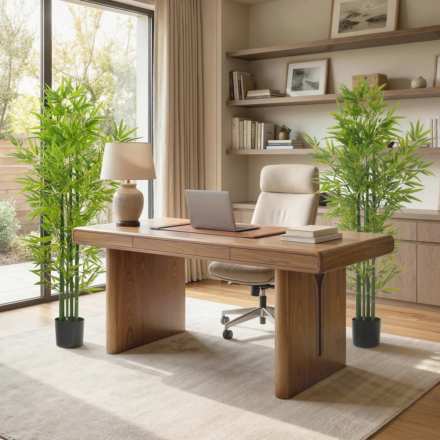 5FT Artificial Bamboo Tree, Faux Decorative Plant, Set of 2 Artificial Trees at Gallery Canada