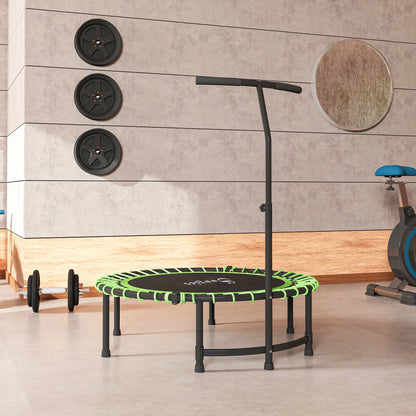 45" Foldable Mini Trampoline, Adjustable Handle, Fitness Exercise Rebounder Trampolines at Gallery Canada