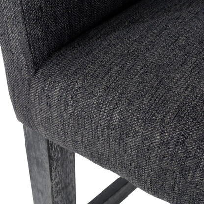 Upholstered Counter Stool, Rubberwood Frame, 24" L x 23" W x 39.5" H, Charcoal Gray Bar Stools at Gallery Canada