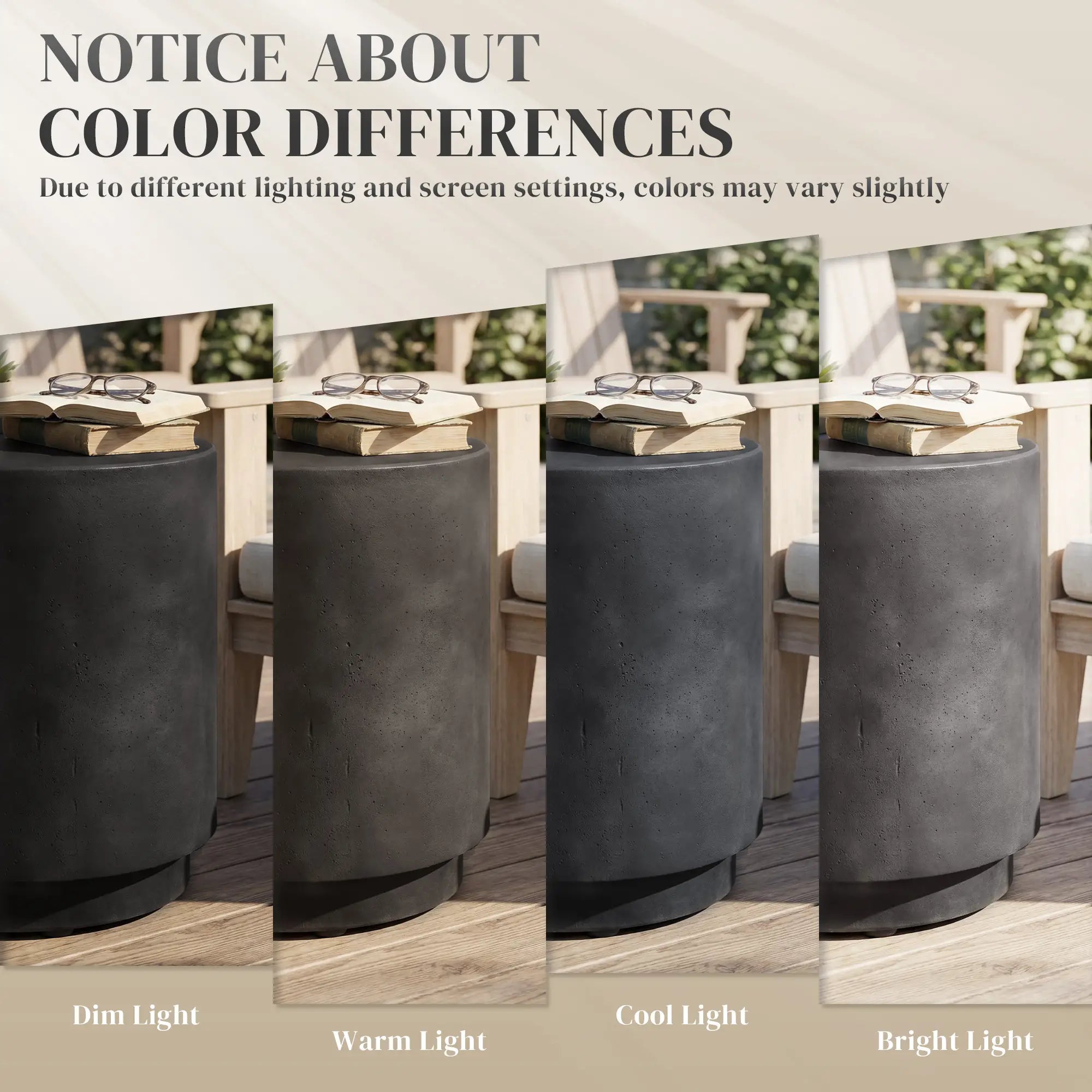 Terrazzo Finish Side Table, 17