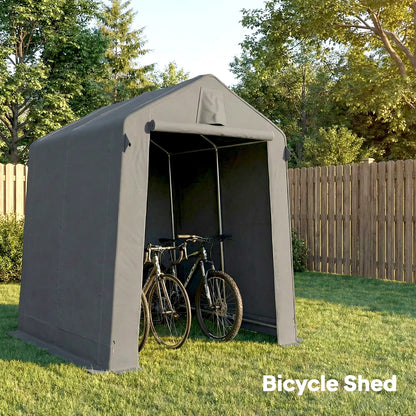 7.5' x 6.2' Portable Shed, Waterproof Bike Tent, Dark Grey Portable Shed at Gallery Canada