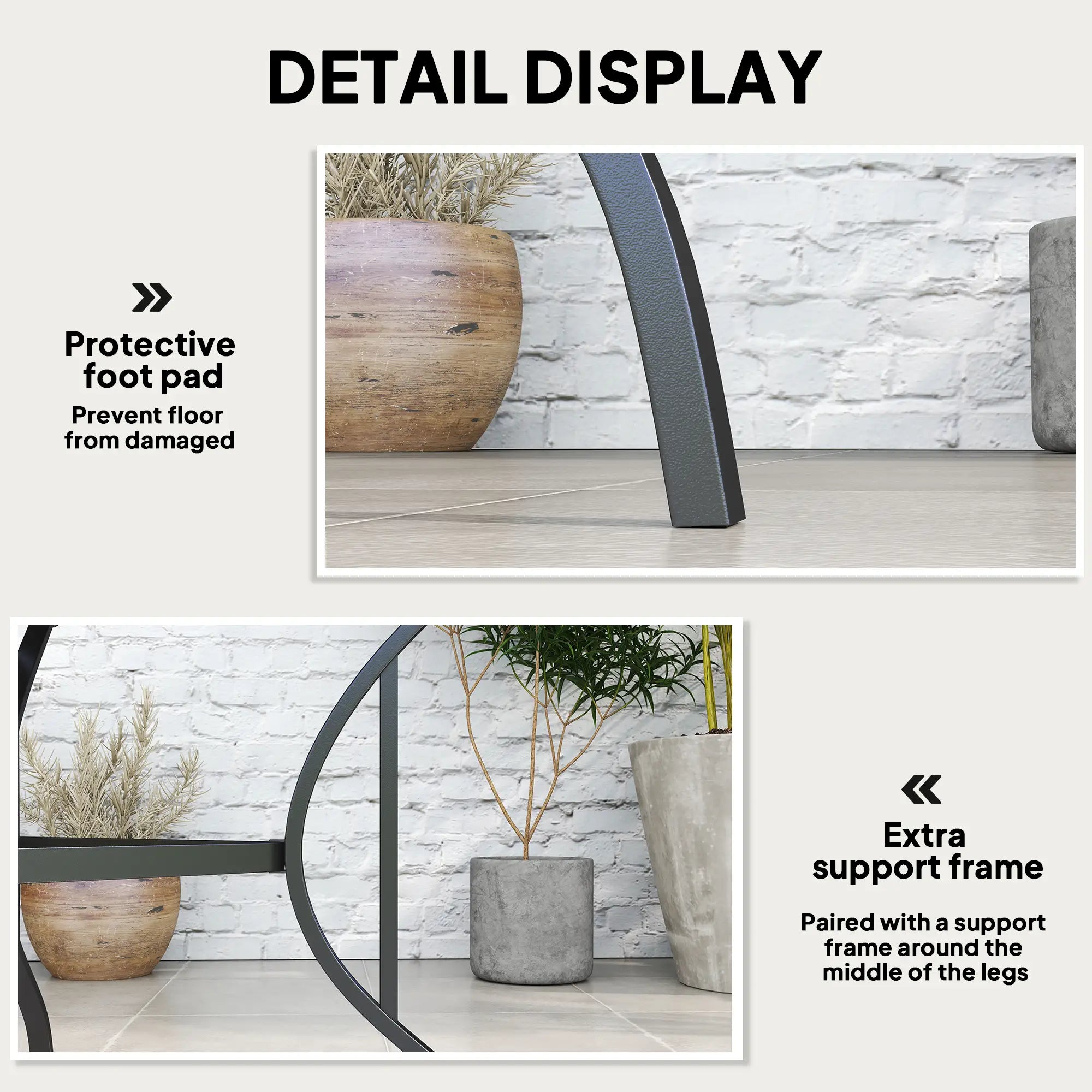 Square Outdoor Dining Table, Slatted Metal Top, 48 Inch, Dark Grey Patio Dinning Tables at Gallery Canada