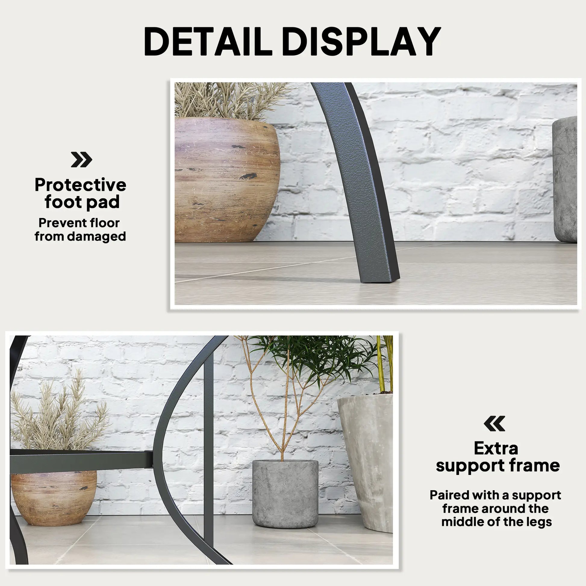 Square Outdoor Dining Table, Slatted Metal Top, 48 Inch, Dark Grey Patio Dinning Tables at Gallery Canada