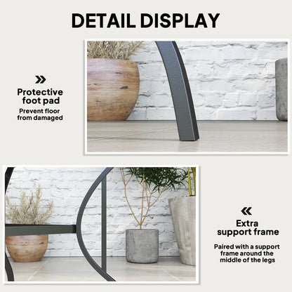 Square Outdoor Dining Table, Slatted Metal Top, 48 Inch, Dark Grey Patio Dinning Tables at Gallery Canada