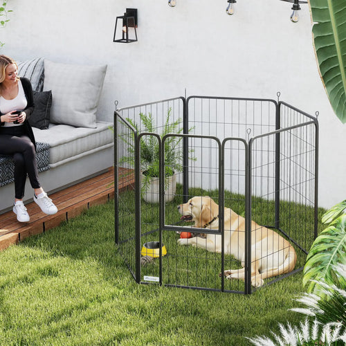 6 Panels Heavy Duty Dog Playpen, 39
