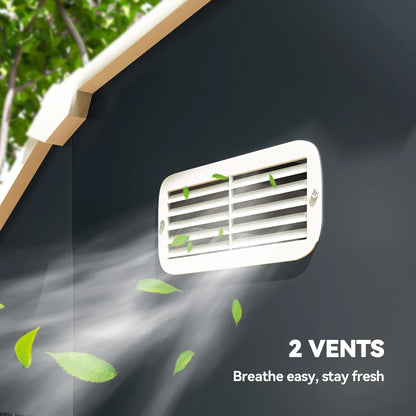 8' x 4' Galvanized Outdoor Storage Shed, Garden Shed, Adjustable Shelves Sheds at Gallery Canada