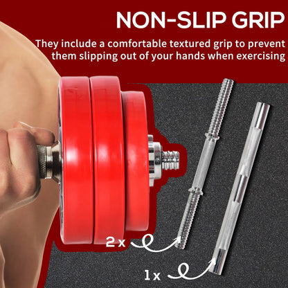 66lbs 2-In-1 Dumbbell, Barbell Adjustable Set, Strength Exercise Dumbbells & Barbells at Gallery Canada