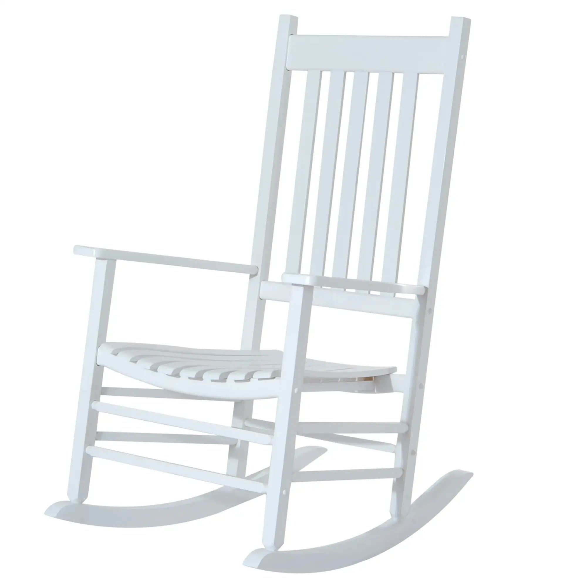 Wooden Porch Rocking Chair, Outdoor, White Outdoor Rocking Chairs at Gallery Canada