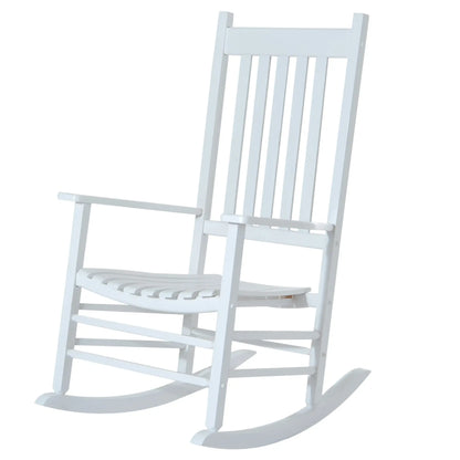 Wooden Porch Rocking Chair, Outdoor, White Outdoor Rocking Chairs at Gallery Canada