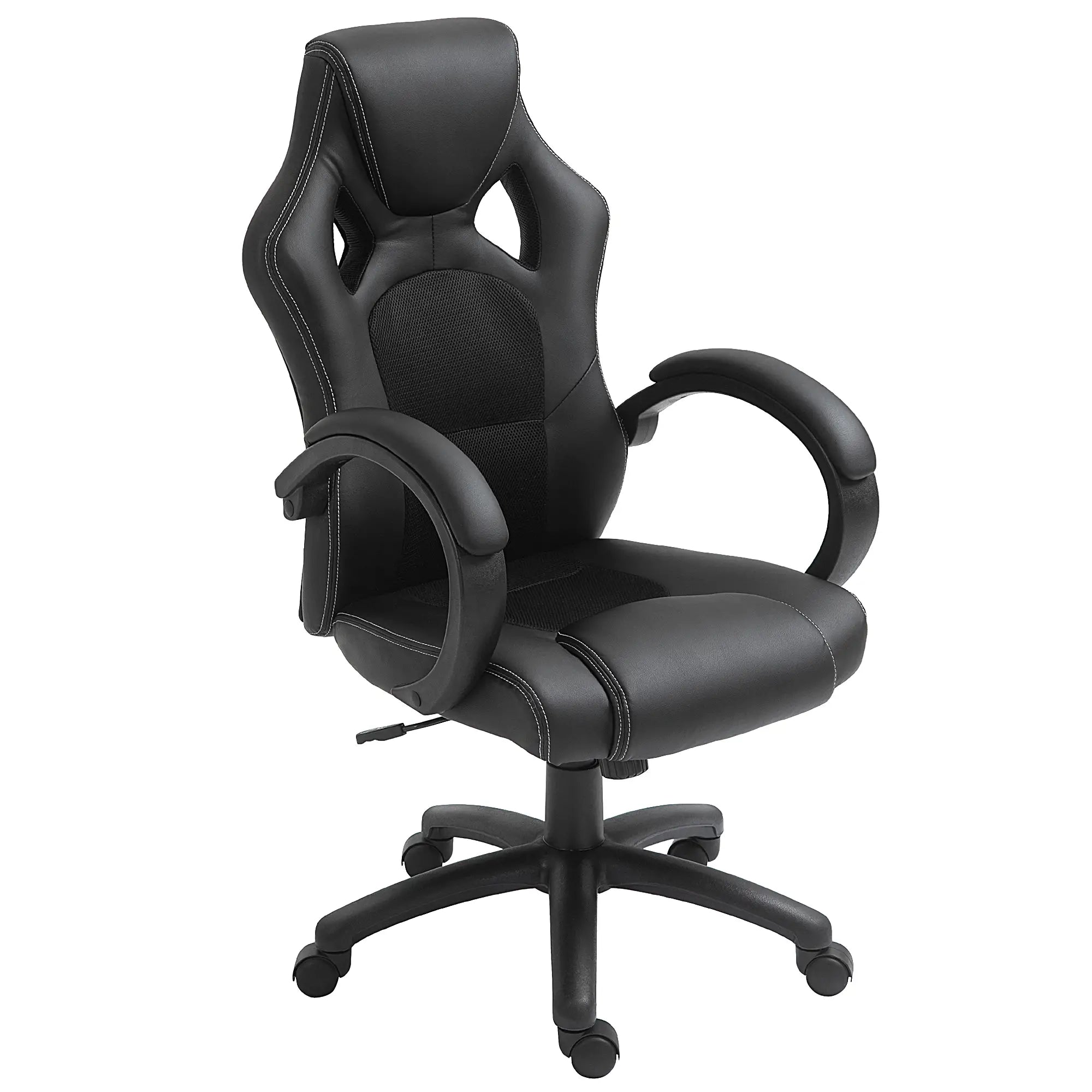Racing Gaming Chair, Swivel Wheels, Padded Headrest, Tilt, Black Executive & Manager Chairs at Gallery Canada