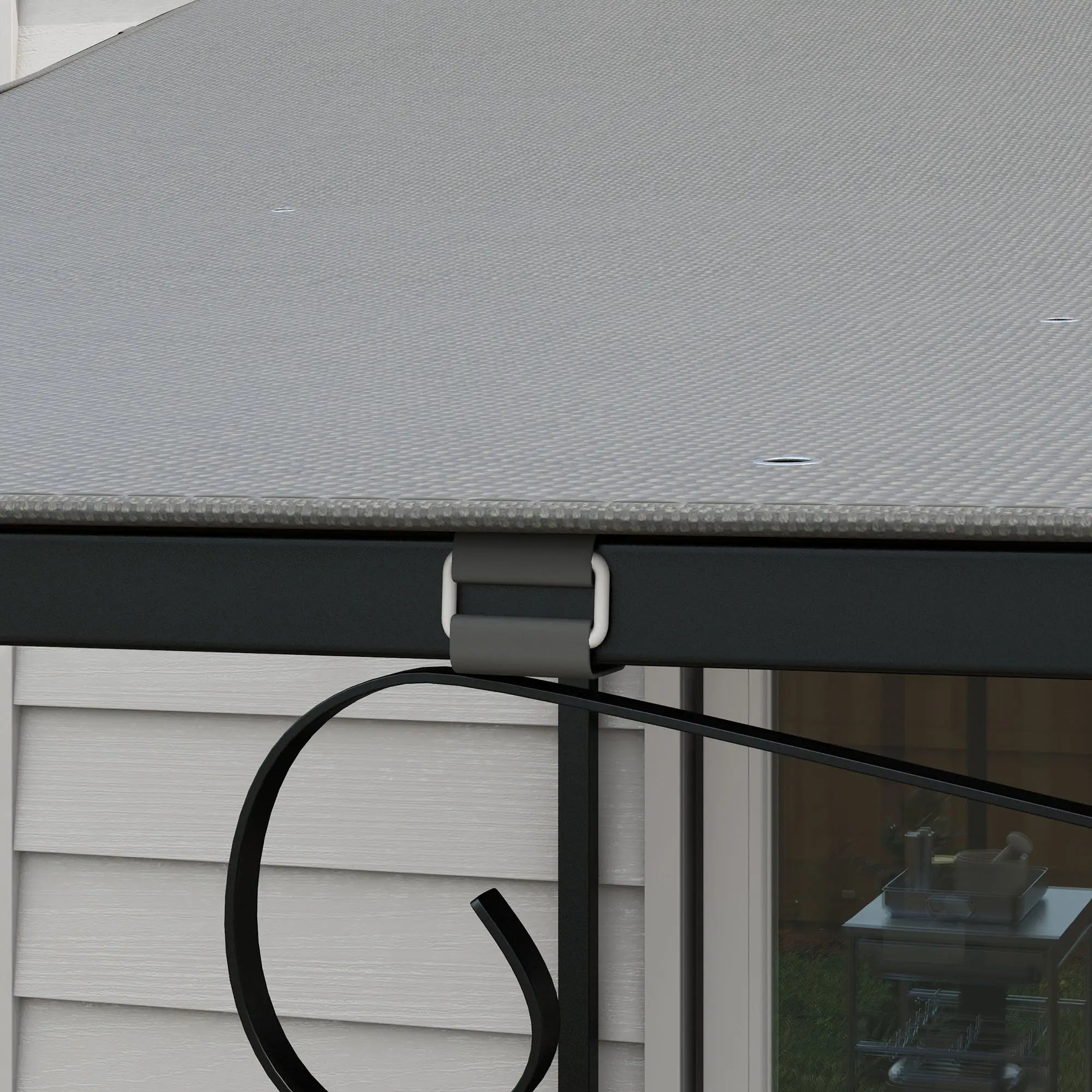 Canopy Replacement, Pergola Shade Cover, 10' x 10', Dark Grey Gazebo Canopy Replacement at Gallery Canada