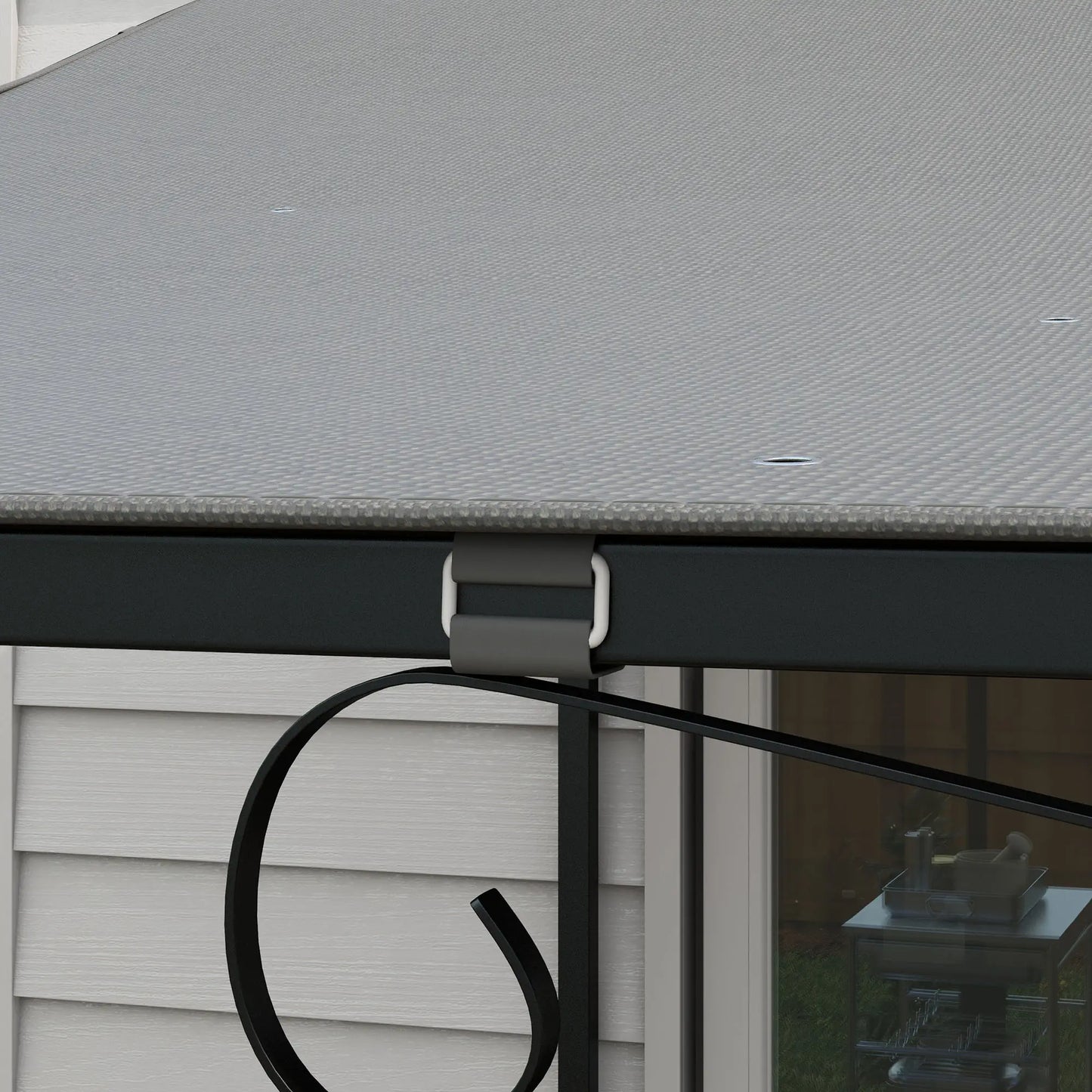 Canopy Replacement, Pergola Shade Cover, 10' x 10', Dark Grey Gazebo Canopy Replacement at Gallery Canada