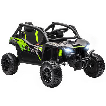 Camion à conduire 12V, Kawasaki Teryx Krx 2WD, Noir, Noir