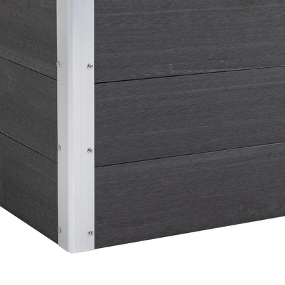 3' x 2' x 2' Raised Garden Bed, Wood Plastic Planter Box, Grey Galvanized Planter Boxes at Gallery Canada