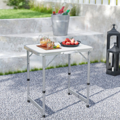 Folding Adjustable Patio Table, Portable Camping Dining, Aluminum Frame, Silver Picnic Tables & Camping Chairs at Gallery Canada