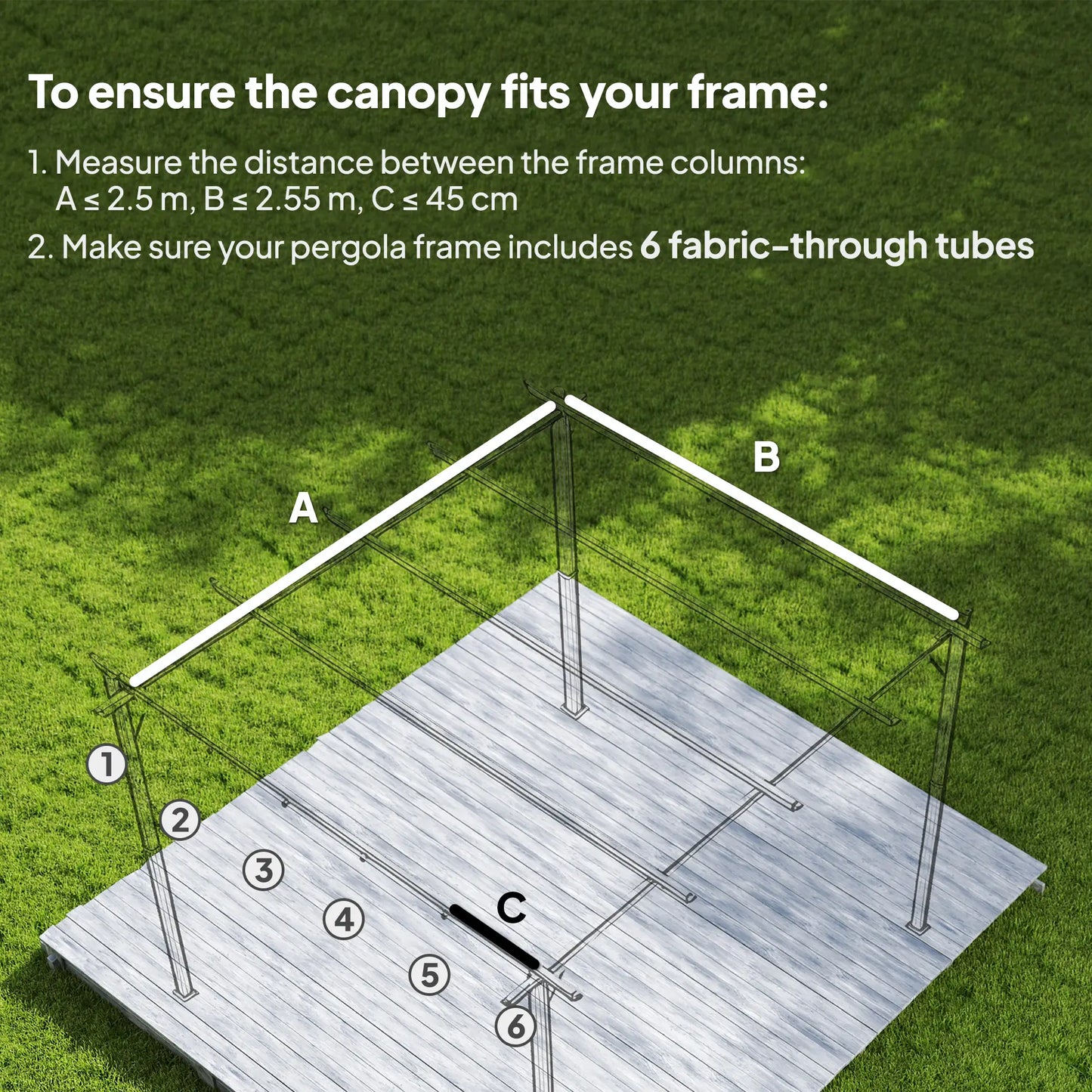 Retractable Pergola Canopy Replacement, 10' x 10', Dark Grey Gazebo Canopy Replacement at Gallery Canada