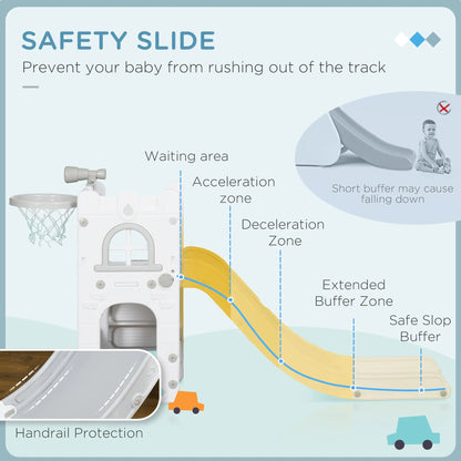 Toddler Slide, Basketball Hoop, Climber, Telescope, Storage Basket, 1-3 Years, Grey Gym Sets & Swings at Gallery Canada