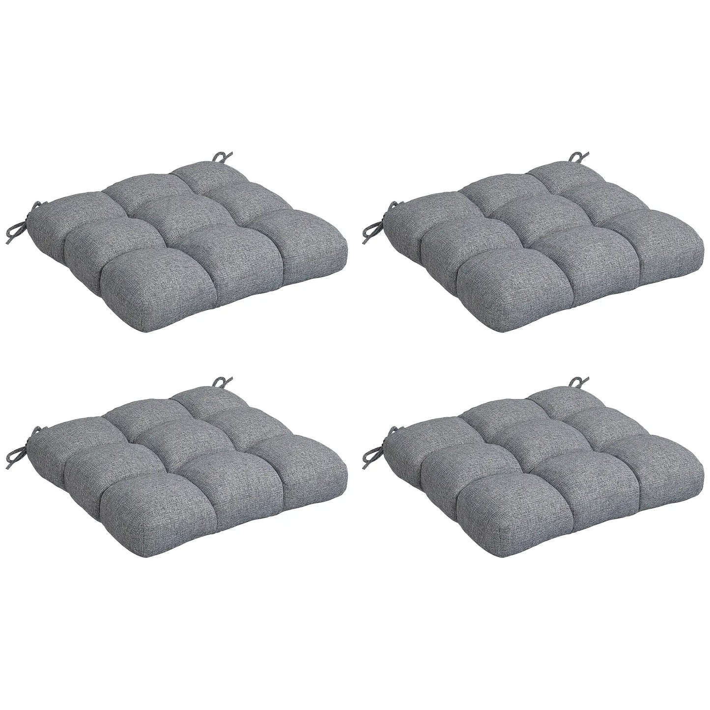 4-Piece Patio Chair Cushion Set, Indoor Outdoor Replacement Pillows Patio Chair Cushions at Gallery Canada