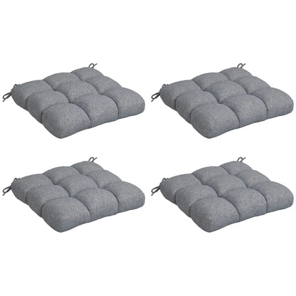 4-Piece Patio Chair Cushion Set, Indoor Outdoor Replacement Pillows Patio Chair Cushions at Gallery Canada