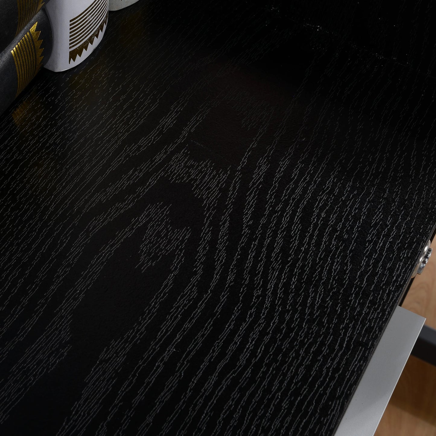 3 Drawer File Cabinet with Lock, Lockable on Wheels, Black Office Cabinets & Cupboards at Gallery Canada