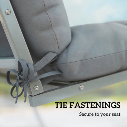 4-Piece Patio Chair Cushion Set, With Ties, Light Grey Patio Chair Cushions at Gallery Canada