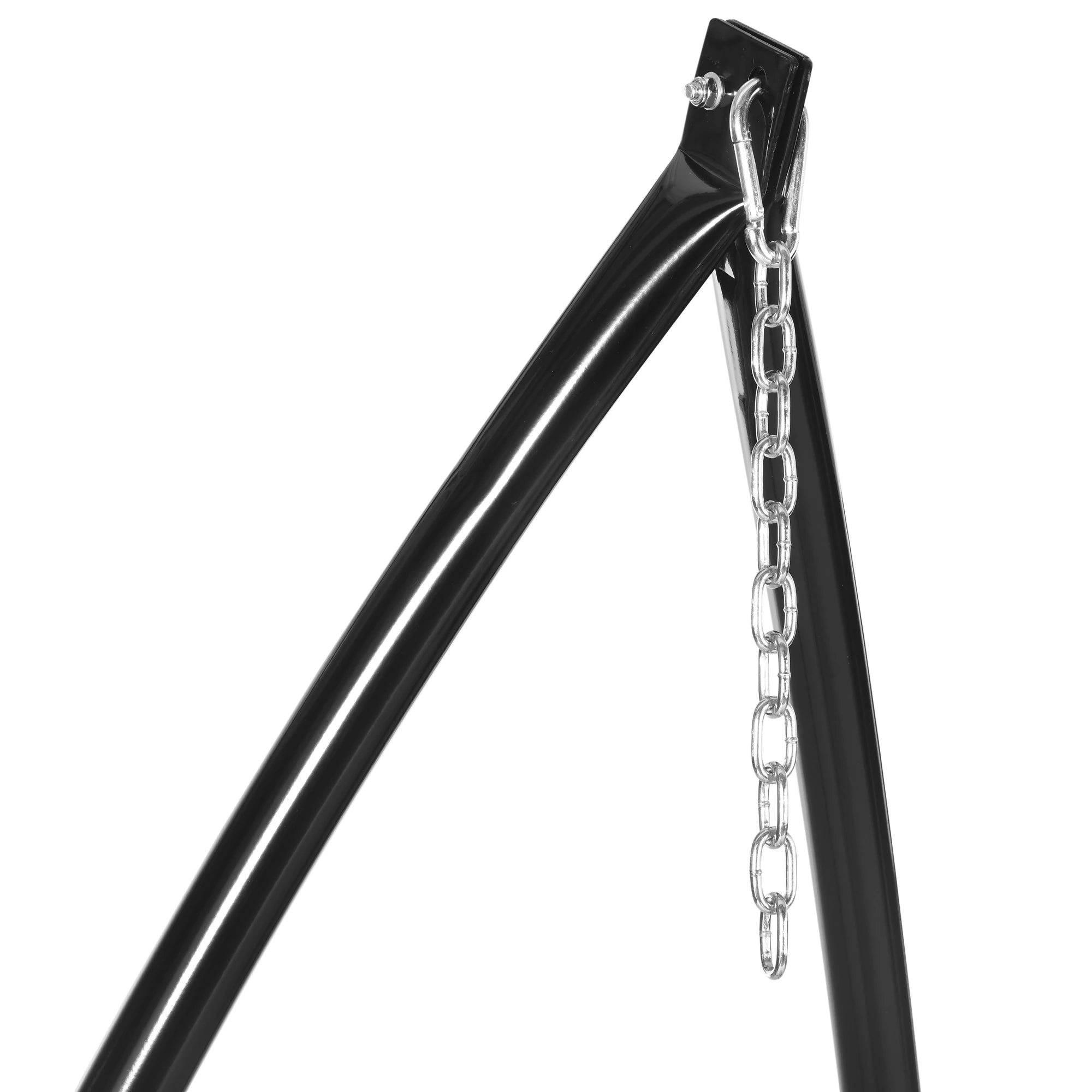 Hammock Chair Stand, Metal C-Stand with Tray, Indoor Outdoor, Black Hammock Stands at Gallery Canada