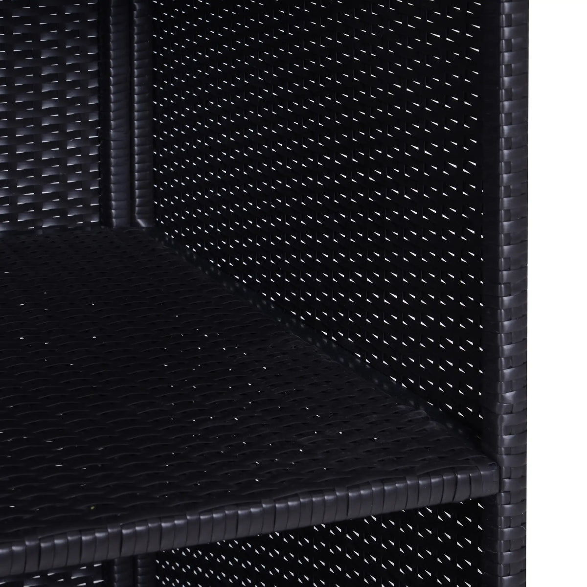 Outdoor Storage Cabinet Rattan Wicker Patio Box, Dark Brown Patio Storage Boxes at Gallery Canada