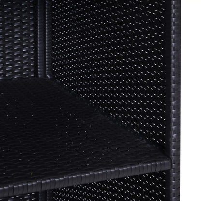 Outdoor Storage Cabinet Rattan Wicker Patio Box, Dark Brown Patio Storage Boxes at Gallery Canada