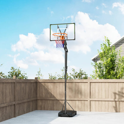 Adjustable Basketball Hoop, 4.1-8.5ft, 33" Shatterproof Board, 18" Rim Basketball at Gallery Canada
