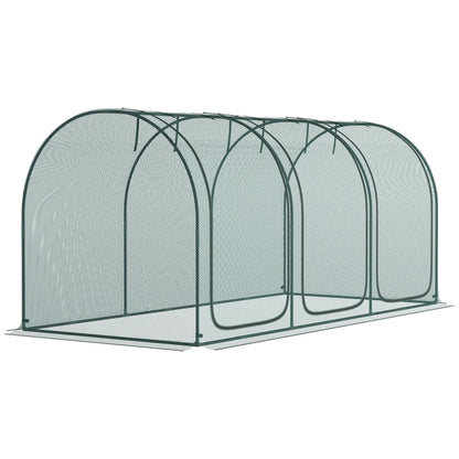 9' x 4' Crop Cage, Garden Plant Protector, 3 Zippered Doors, 4 Stakes Walk In Greenhouses at Gallery Canada