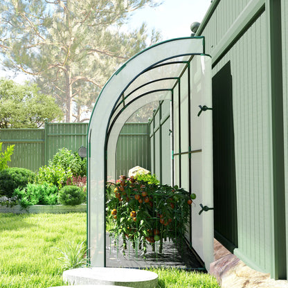 Walk-In Lean-To Greenhouse, 10' x 3' x 5', White Walk In Greenhouses at Gallery Canada