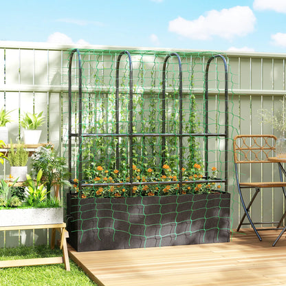 Raised Garden Bed With Trellis, Tomato Cage, 52.8 Gal Grow Bag Raised Garden Beds at Gallery Canada