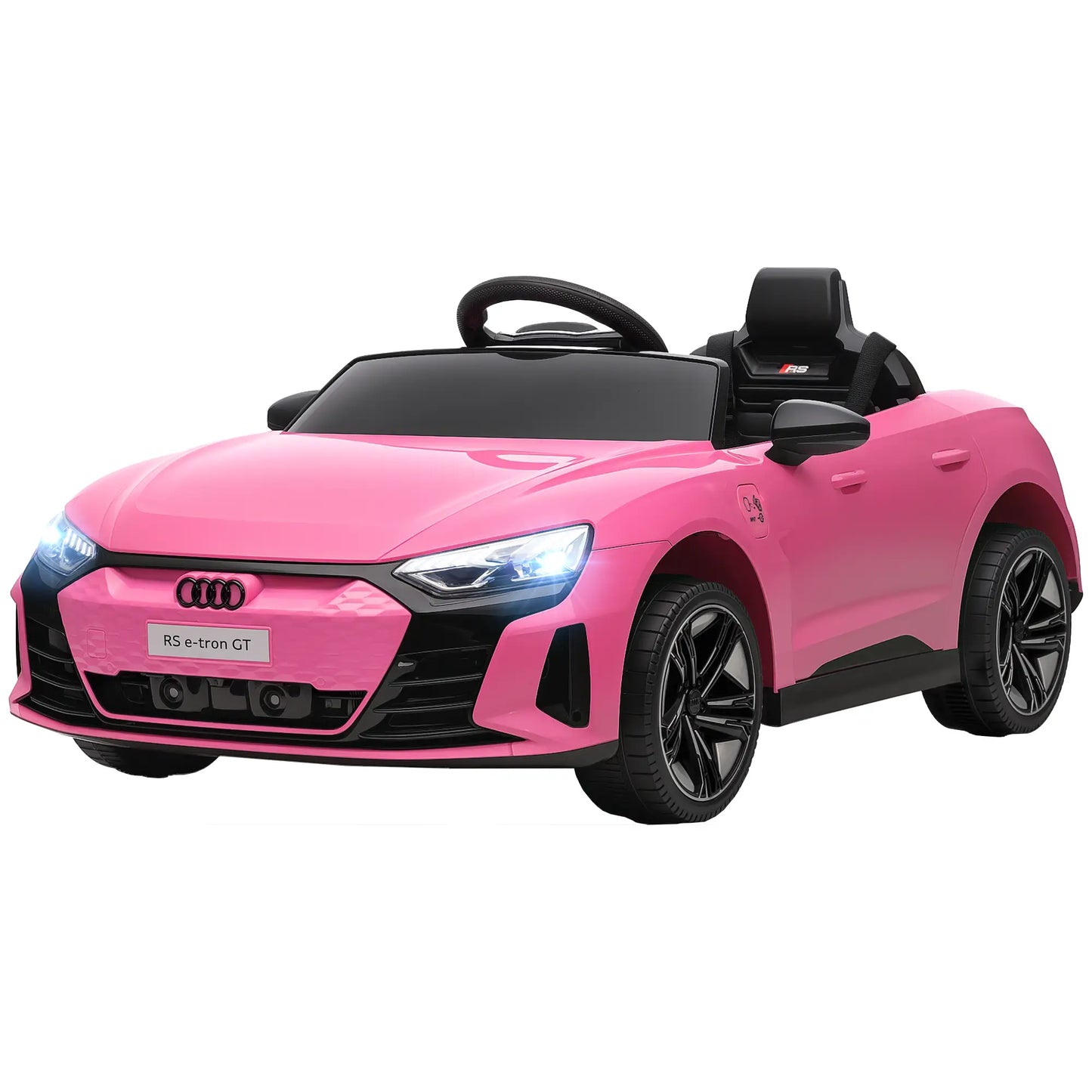 12V Ride-On Car with Remote Control, 3.1 MPH, Pink Electric Toy Cars Pink at Gallery Canada