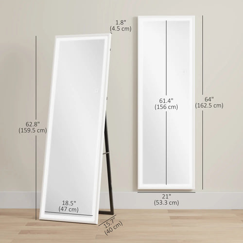 LED Mirror, Dimmable 3 Color Lights, 64