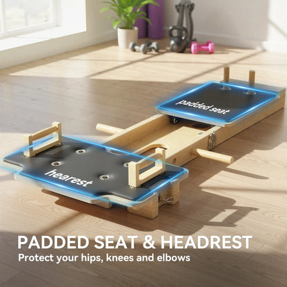 Portable Pilates Reformer Machine, Multifunctional Board With Resistance Bands Aerobic Equipment at Gallery Canada