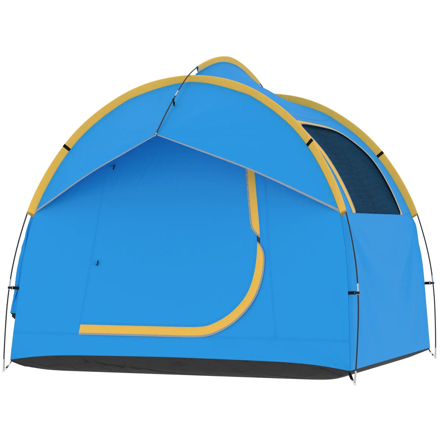 3000mm Waterproof SUV Tent, Car Tent with 3 Doors and Mesh Window, for 5-6 Person Camping Travel, Blue and Orange Camping Tents Orange and Black at Gallery Canada