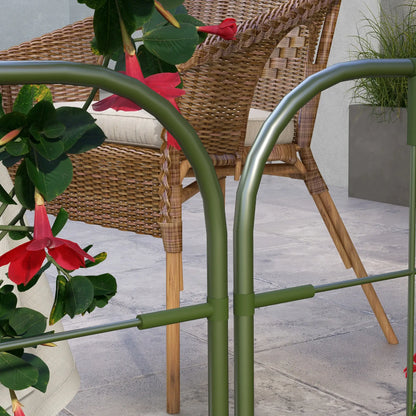 6-Piece Plant Support Set, Steel Trellis, 40 x 90 cm, Green Plant Stands at Gallery Canada