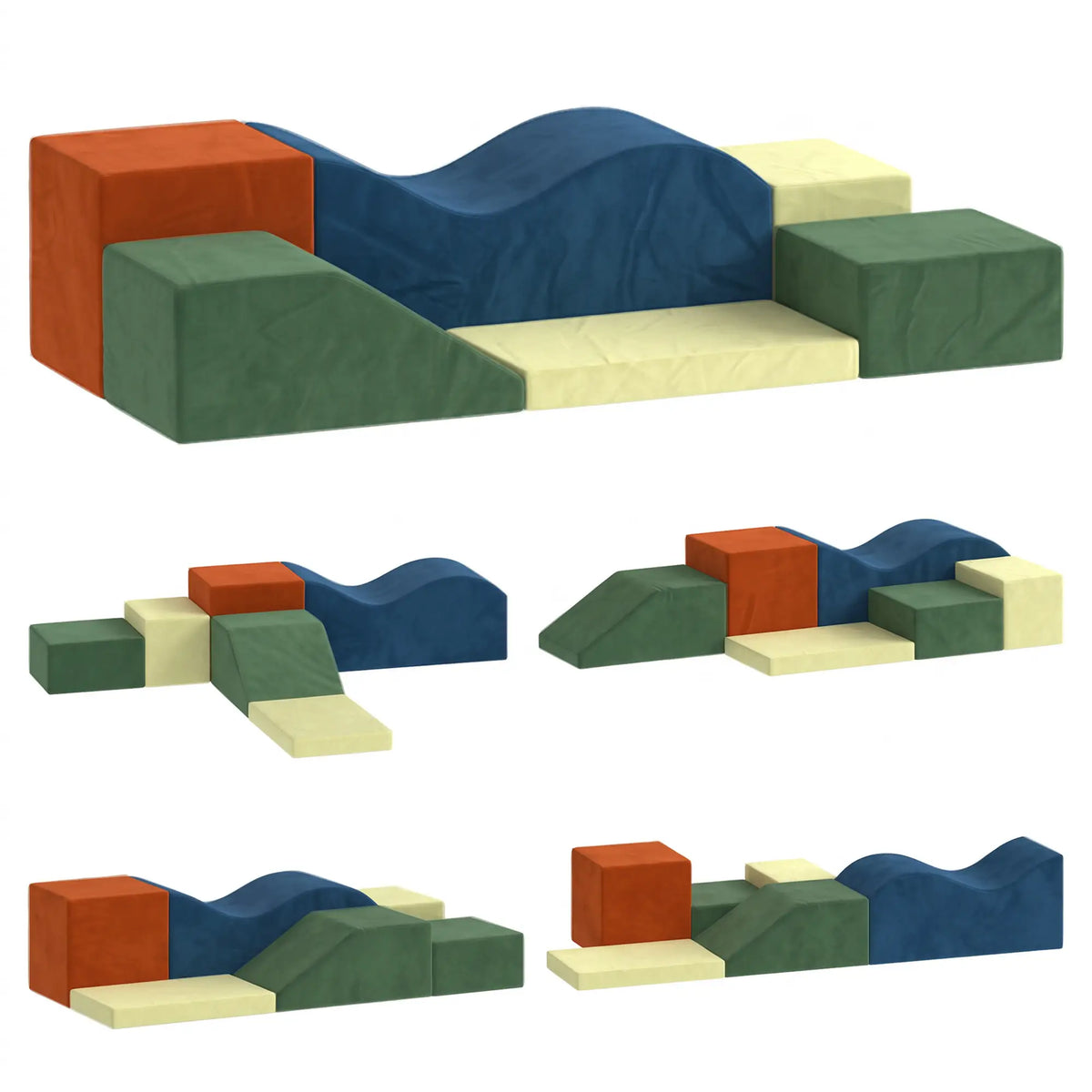 6PCS Kids Foam Climbing Blocks Set, Soft Play, Non-Slip Base Kids Gym & Playmats at Gallery Canada