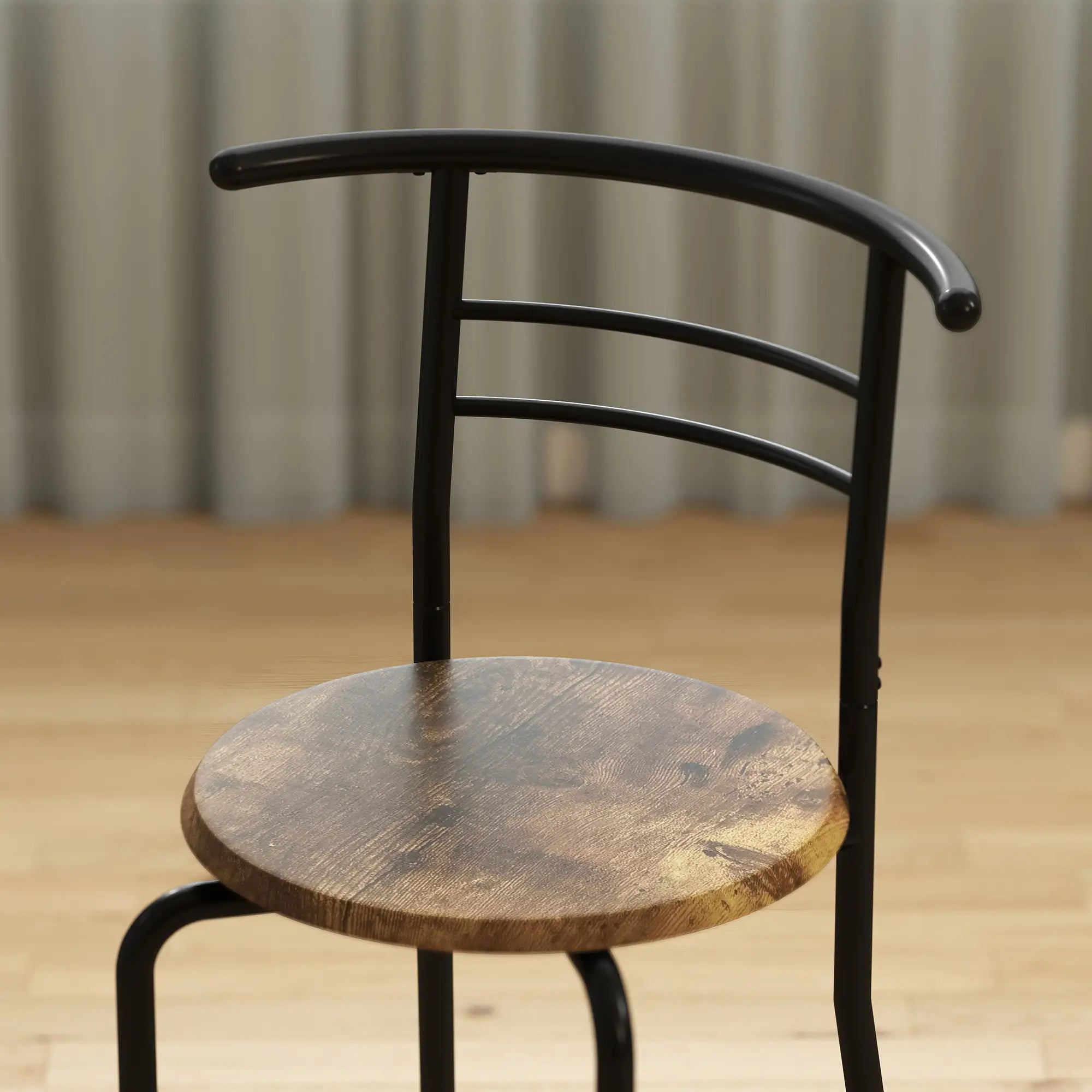 Dining Table Set Of 3, Kitchen Table And Chairs, Rustic Brown Dining Table Sets at Gallery Canada